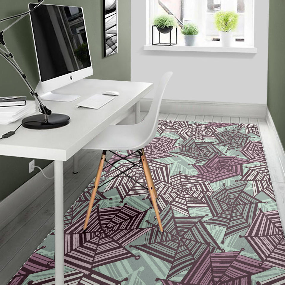 Spider Web Cobweb Design Color Pattern Area Rug