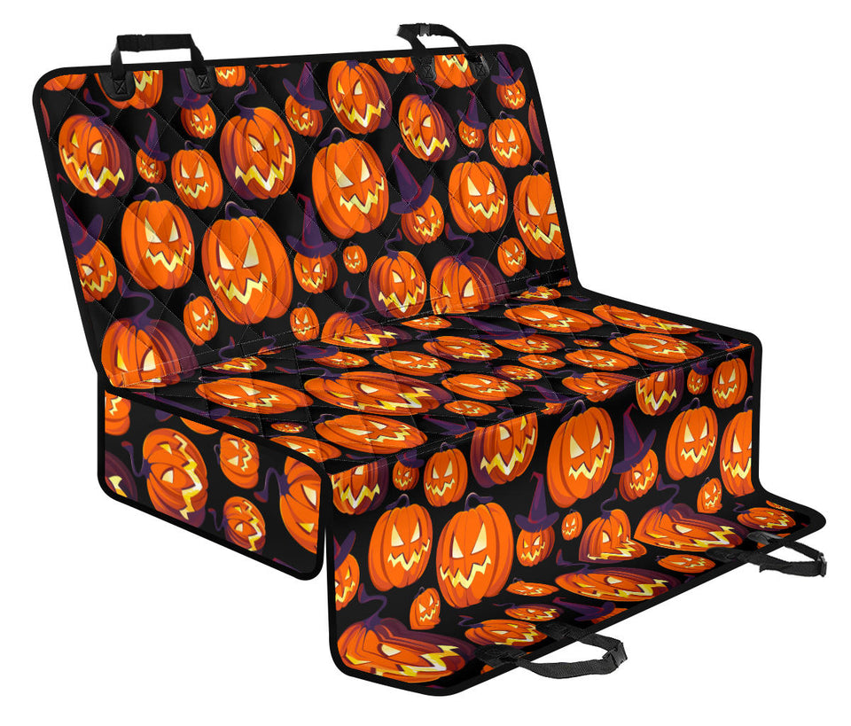Halloween Pumpkin Pattern Dog Car Seat Covers