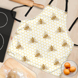 Bee Honeycomb Seamless Design Pattern Adjustable Apron