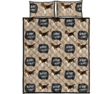 Beagle pattern Quilt Bed Set