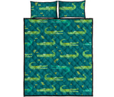 Crocodile pattern Quilt Bed Set