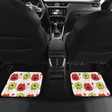 Alien Pattern Print Design 05 Front and Back Car Mats