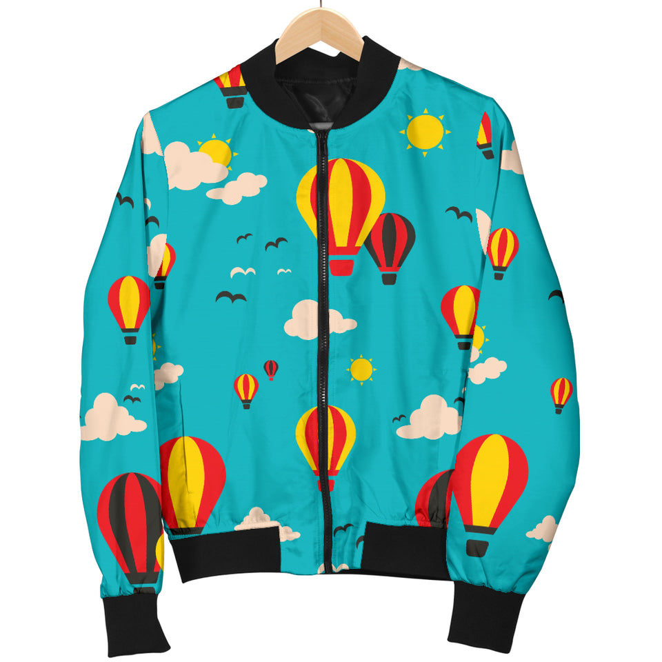 Hot Air Balloon Sky Pattern Women'S Bomber Jacket