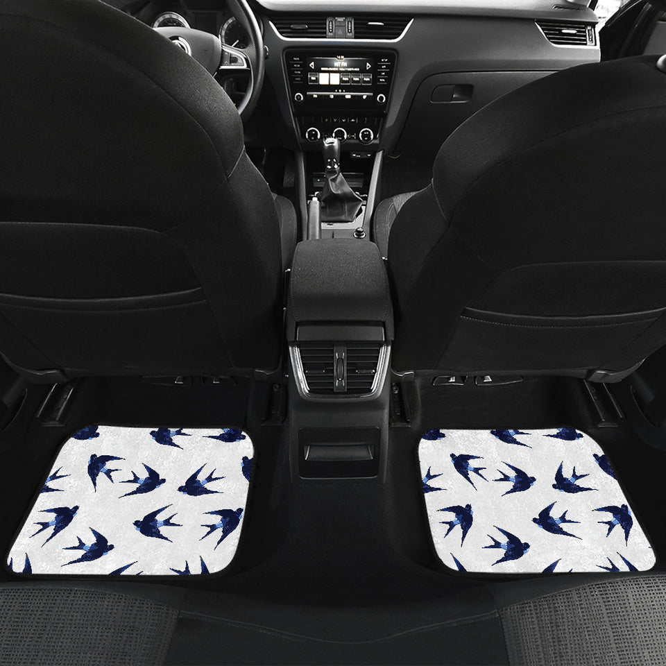Swallow Pattern Print Design 03 Front and Back Car Mats