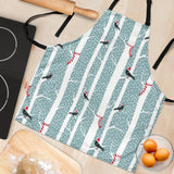 Crows Christmas Hat Scarf Adjustable Apron