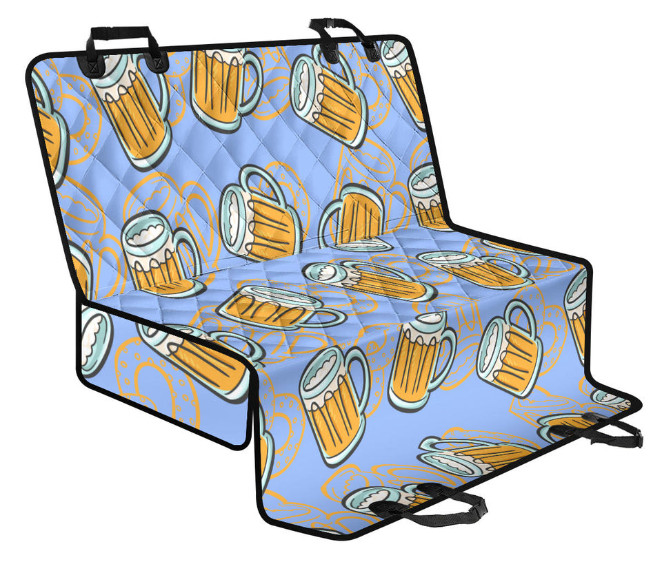 Beer Pattern Dog Car Seat Covers