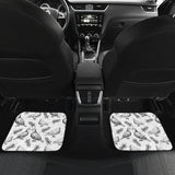 Pigeon Pattern Print Design 05 Front and Back Car Mats