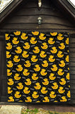 Duck Toy Pattern Print Design 05 Premium Quilt