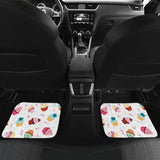 Cake Cupcake Design Pattern Front And Back Car Mats