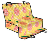 Grapefruit Yellow Background Dog Car Seat Covers