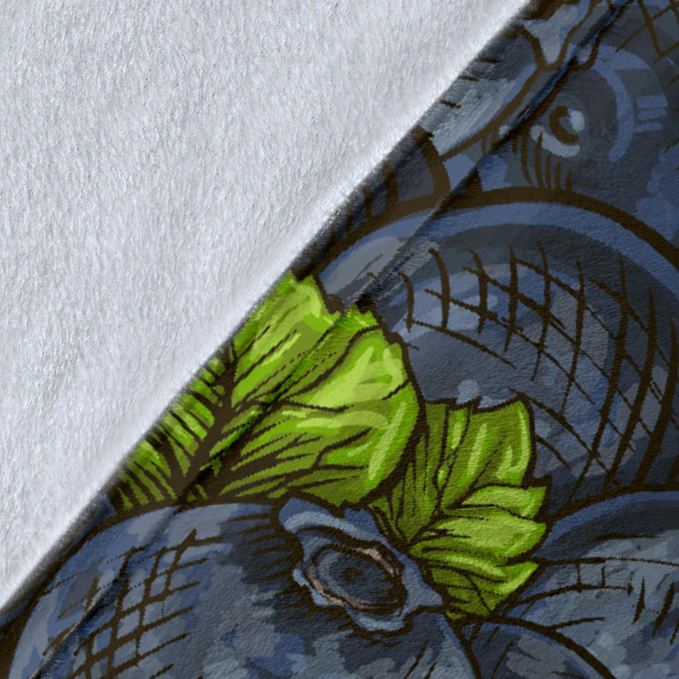 Blueberry Pattern Premium Blanket