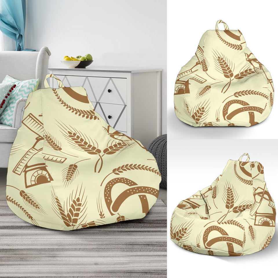 Windmill Wheat Pattern Bean Bag Cover