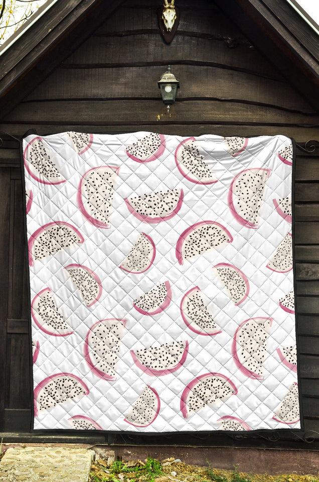 Dragon Fruit Pattern Premium Quilt