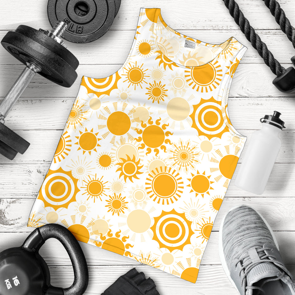 Sun design pattern Men Tank Top