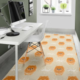 Cute Brown Pomeranian Puppy  Area Rug