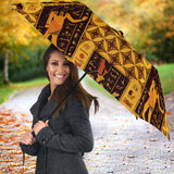 Egypt Hieroglyphics Pattern Print Design 05 Umbrella
