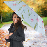 Watercolor Tulips Pattern Umbrella