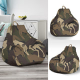 Horse Camo Camouflage Pattern Bean Bag Cover