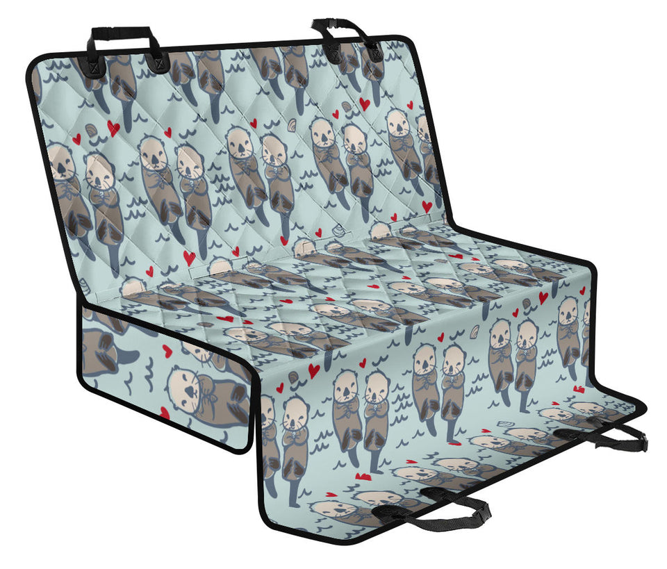 Lovely Sea Otter Pattern Dog Car Seat Covers