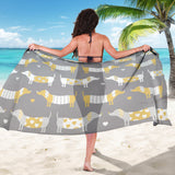 Cute Dachshund Dog Pattern Sarong