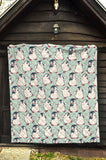 Cute Penguin Pattern Premium Quilt