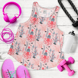 Octopus winter hat garland Fish candy Seaweed Coral Starfish Women Racerback Tank Top