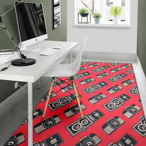 Camera Pattern Print Design 05 Area Rug