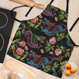 Dragons Flower Pattern Adjustable Apron