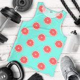 Grapefruit green background Men Tank Top