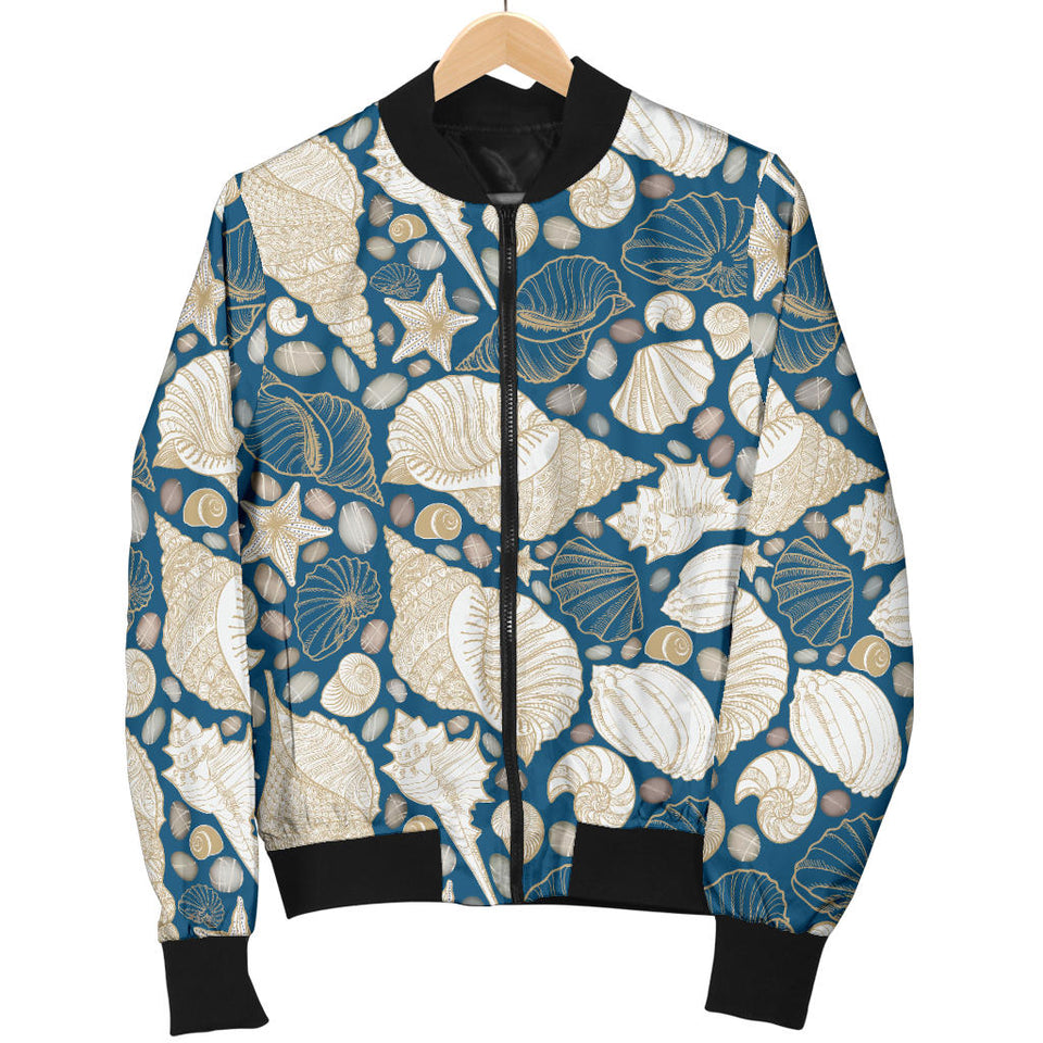 Shell Polynesian Tribal Design Pattern Men'S Bomber Jacket