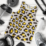Gray Leopard print pattern Men Tank Top