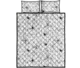 Spider web cobweb pattern Quilt Bed Set