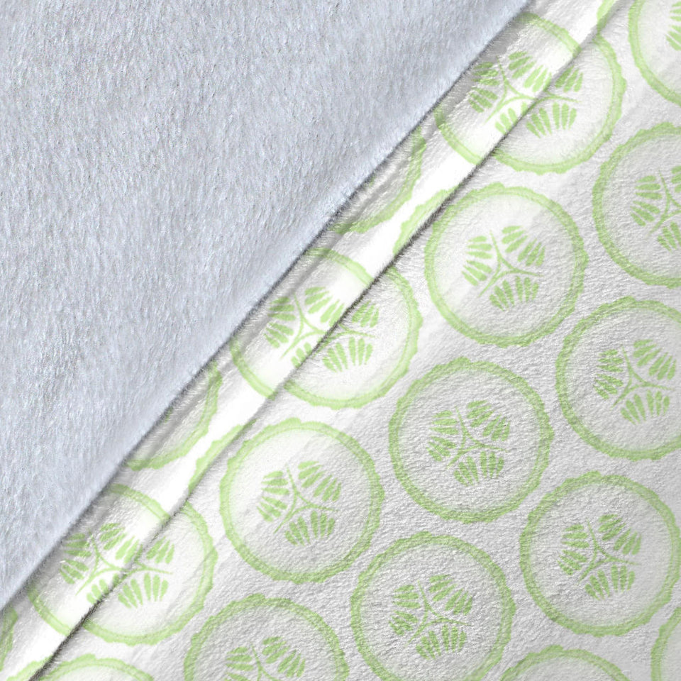 Cucumber Pattern Background Premium Blanket