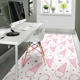 Hand Drawn Ice Cream Pattern Area Rug
