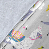 Cute Llama Alpaca Pattern Premium Blanket