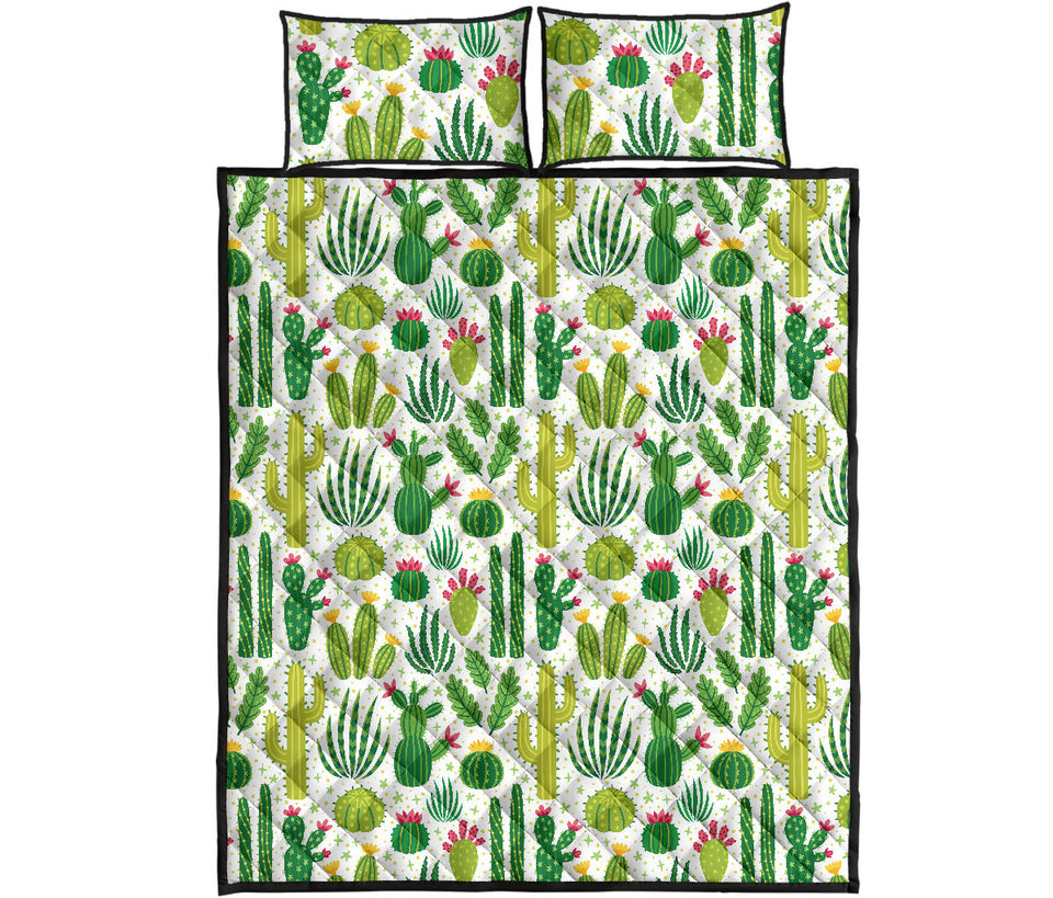 Cactus pattern Quilt Bed Set