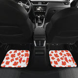 Canada Pattern Print Design 02 Front and Back Car Mats