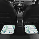 Crocodile Diver Pattern Front And Back Car Mats