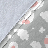 Rabbit Cloud Pattern Premium Blanket