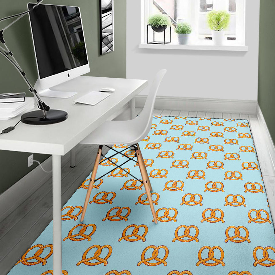 Pretzels Pattern Print Design 03 Area Rug