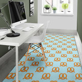 Pretzels Pattern Print Design 03 Area Rug