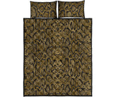 Snake skin pattern Quilt Bed Set