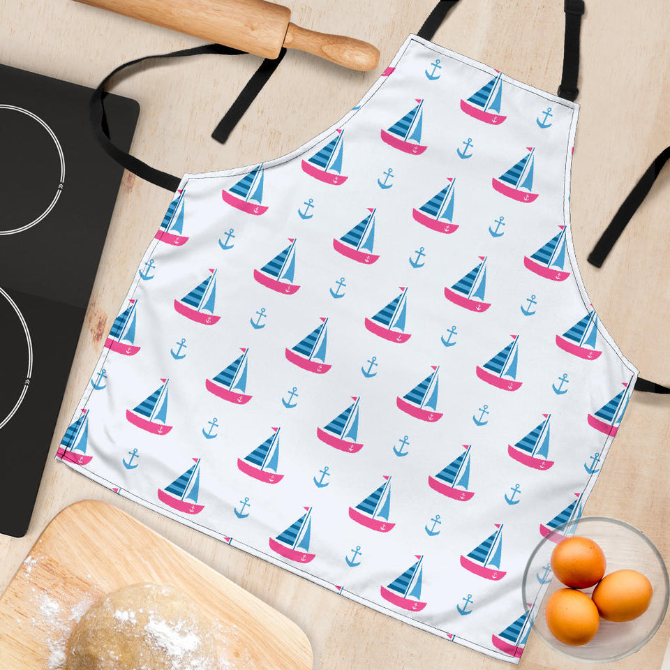 Sailboat Anchor Pattern Adjustable Apron