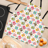 Color Cute Owl Pattern Adjustable Apron