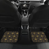 Casino Cards Suits Pattern Print Design 01 Front and Back Car Mats