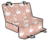 Swan Flower Light Pink Background Dog Car Seat Covers