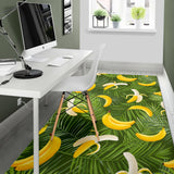 Banana Palm Leaves Pattern Area Rug