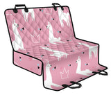Llama Alpaca Pink Background Dog Car Seat Covers