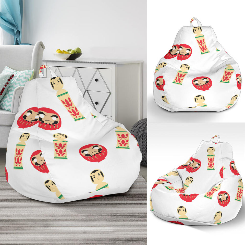 Daruma Japanese Wooden Doll Bean Bag Cover