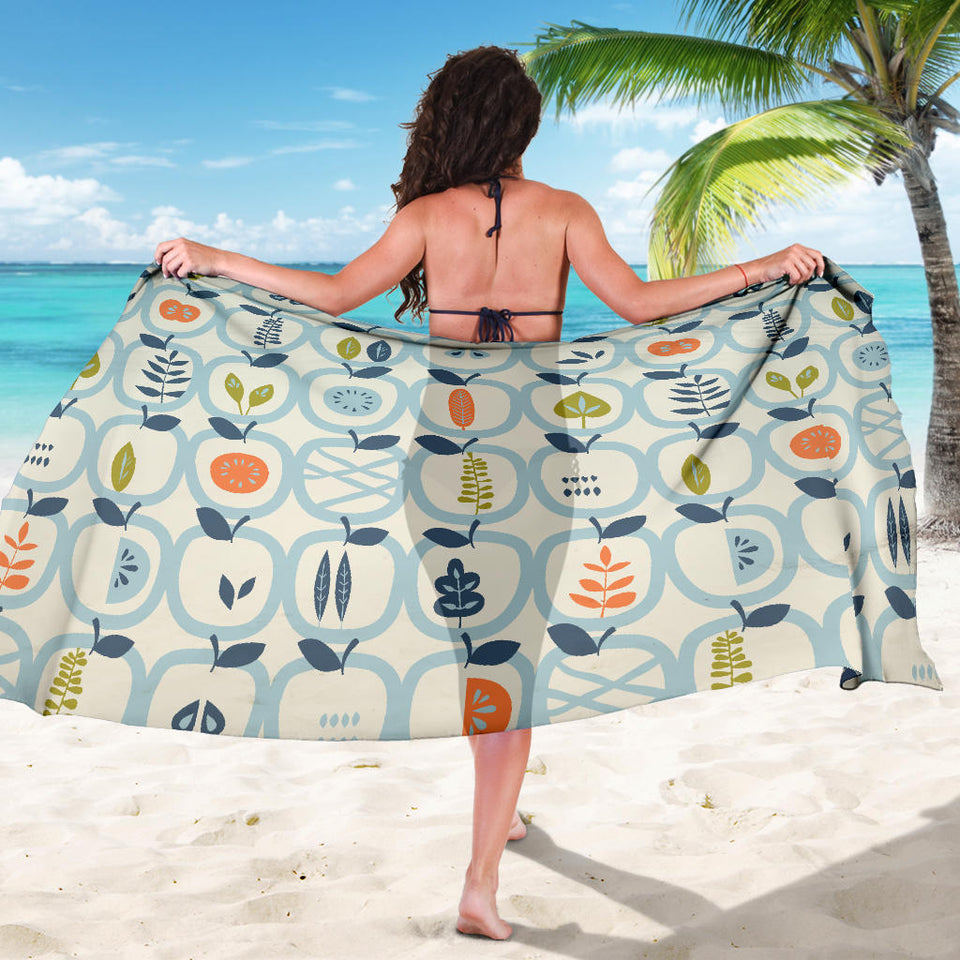 Apples Leaves Pattern Sarong
